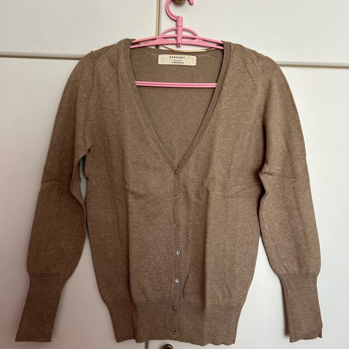 Zara knitted cardigan new, size M, beige