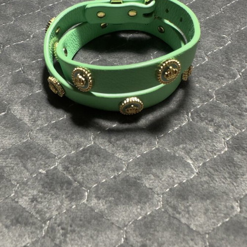 Juicy Couture bracelet new leather green