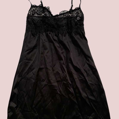 Leilieve black negligee Medium new jacquard lace