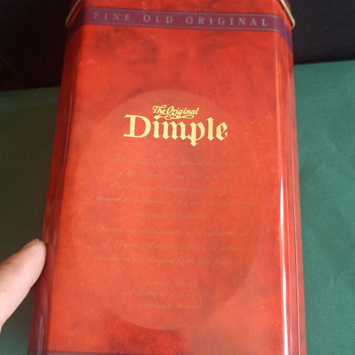 Vintage Dimple Whisky Tin Box 90s, like new