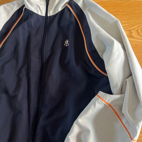 Explorer Navigator vintage men's windbreaker jacket blue and ecru XL