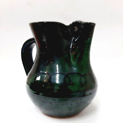 Glazed ceramic jug 16 cm like new