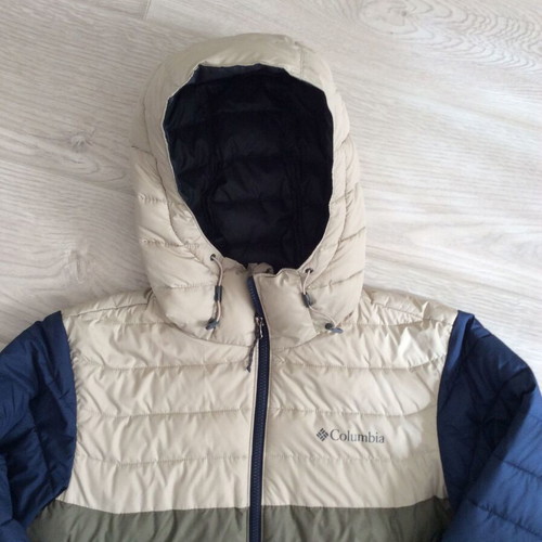 Columbia Powder Lite Hooded Jacket size S like new, khaki