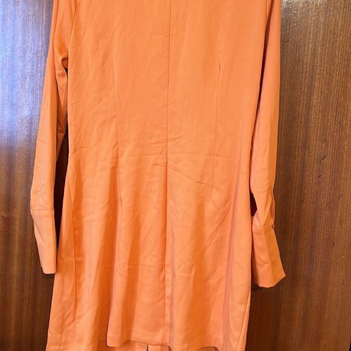 Mini shirt dress H&M orange like new, size L