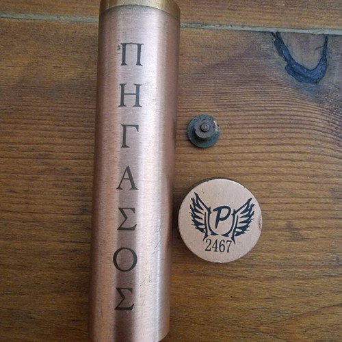 Vape Πήγασος mechanical mod used, single battery tube