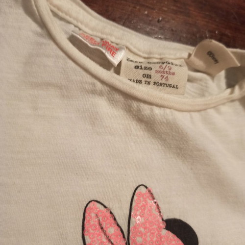 Baby set 3 Minnie mouse tops 6-9 months like new