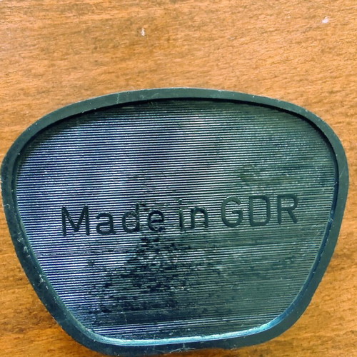 Vintage GDR cufflinks used with original case, black and silver