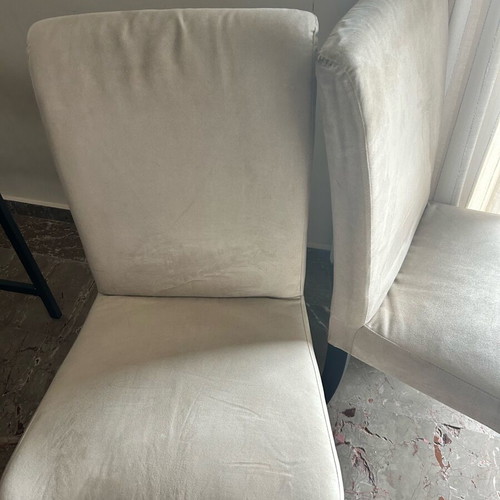 IKEA Henriksdal chairs used, set of 4 beige with extra covers