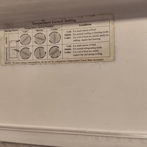 Samsung refrigerator freezer used, no frost