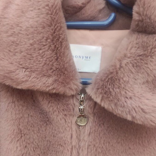 Women's short pink coat like new, size S