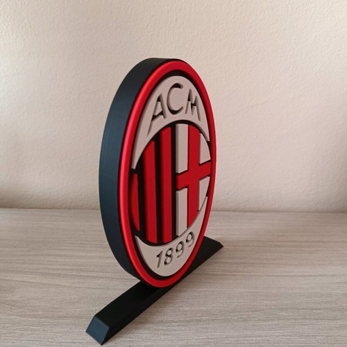AC Milan Logo with stand, 3D printed