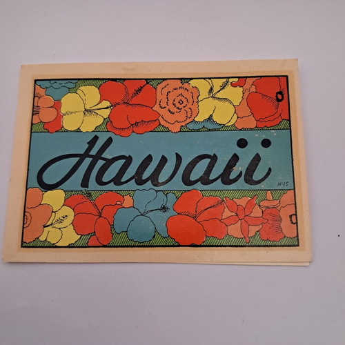 Hawaii Collectible Stickers like new, 3 rare vintage decals 50s-60s