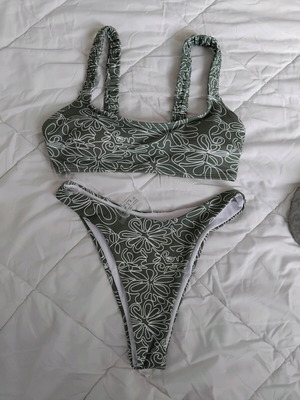 Highrise green swimsuit set size XS like new