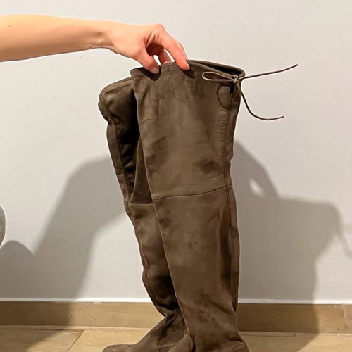 Sante Over the Knee Boots Brown Suede No37 New