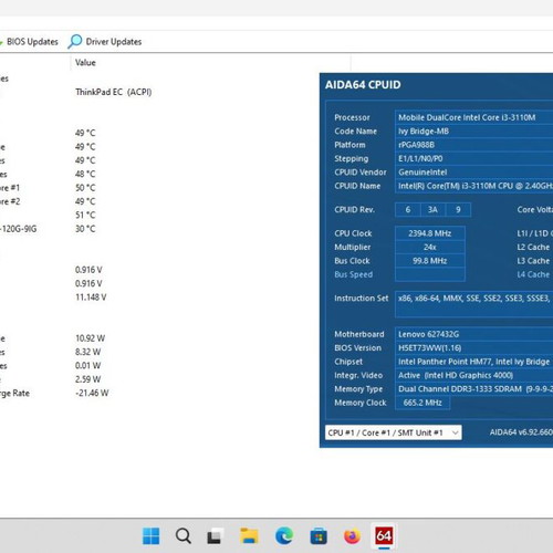 Lenovo B590 laptop with Intel Core i3, 8GB RAM, 128GB SSD