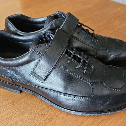 Prada Vintage Men's Leather Sneakers used, size 42.5-43, black