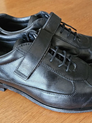 Prada Vintage Men's Leather Sneakers used, size 42.5-43, black