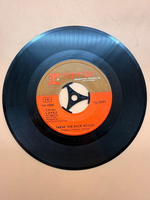 Trini Lopez Takin' The Back Roads 7-inch vinyl record used