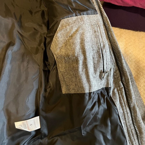 Men's puffa jacket used gray, small/medium