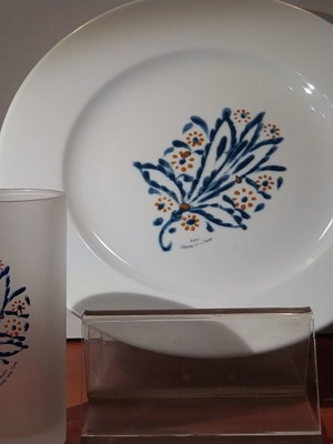 Σετ πιάτο και ποτήρι συλλεκτικό Bravo