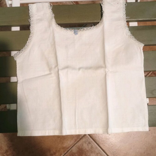 Vintage very old handmade baby clothes used, 6 pieces