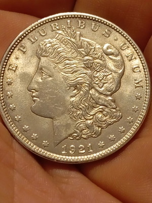 Morgan Dollar 1921 μεταχειρισμένο ασημένιο νόμισμα