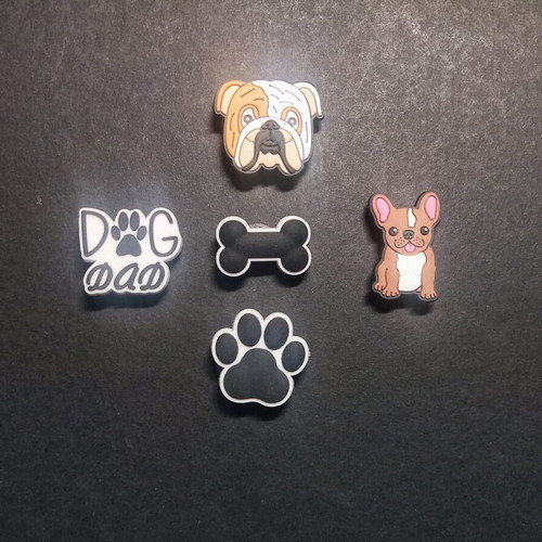 Dog Dad Crocs Charms Pins Jibbitz set brand new