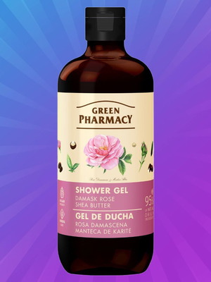 Shower gel with damask rose and shea butter new, 500 ml