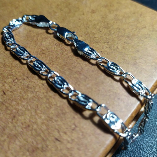 Hand chain silver color stainless steel new