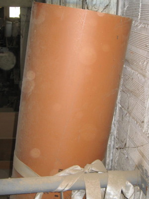 Σωλήνας PVC σαν καινούργιος, διάμετρος 350-354 χιλιοστά, μήκος 4 μέτρα