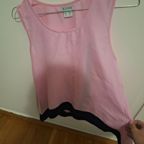 Kling pink top like new, size S