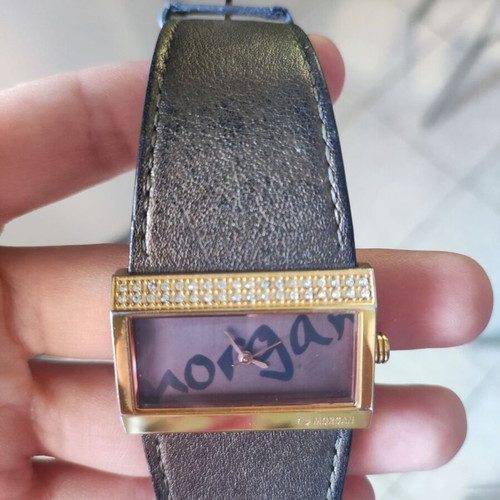 Morgan wristwatch used, bronze with diamonds