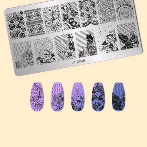 Nail stamping plates like new with storage book