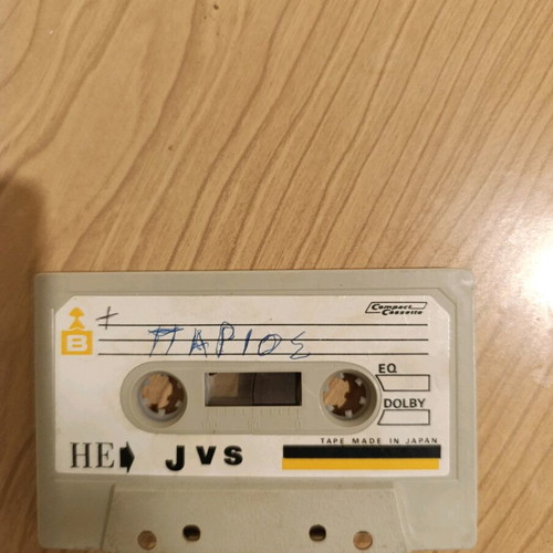 Vintage cassette with songs by Parios used