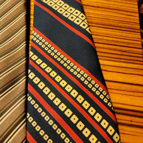 Vintage ties used, pack of 7, timeless designs