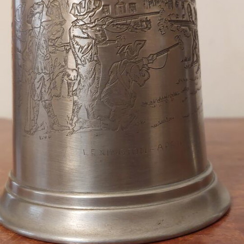 Shuler Pewter USA 1975 beer mug set, like new, collectible