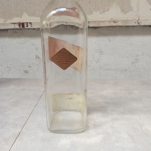 Johnny Walker whisky bottle used, collectible from 1960s