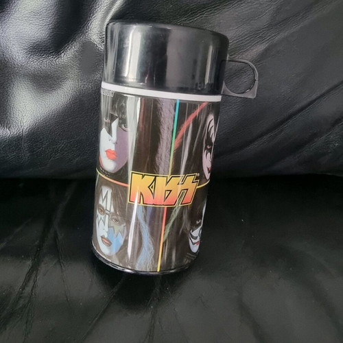KISS Solo Faces lunchbox like new with thermos