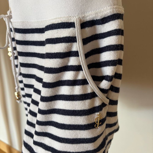 Juicy Couture terry one-piece L lightly worn, white and blue