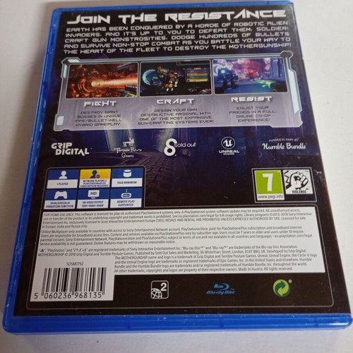 Mothergunship PS4 like new, excellent condition