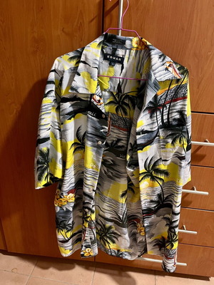 Vintage Hawaiian shirt Koman Sport, size L, tropical pattern
