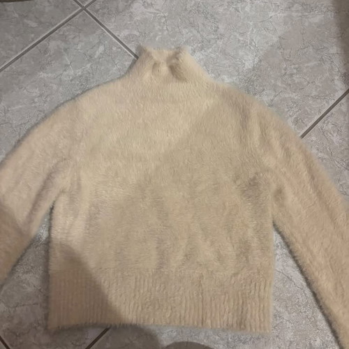 Bershka pullover used, beige, size S