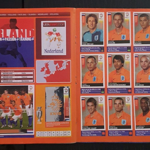 Panini EURO 2008 Austria-Switzerland album used, 100% complete