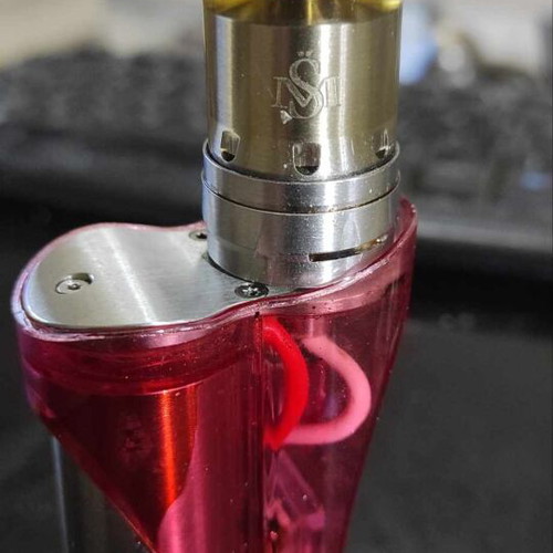 Box Mod Hera 60W Ambition Mods like new, red polished