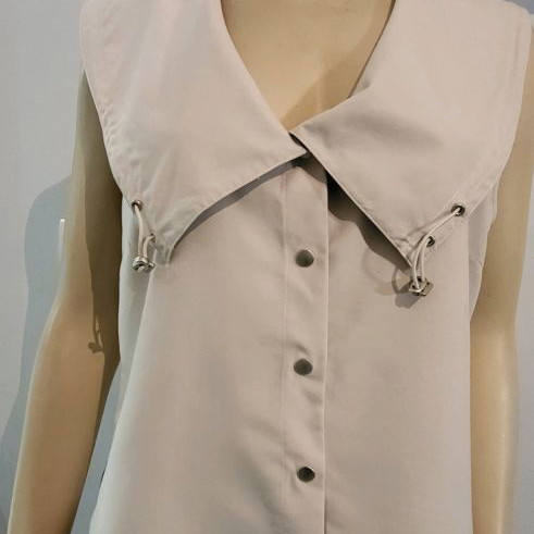 Cream shirt vest used, size L