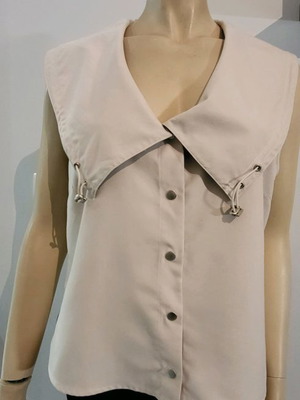 Cream shirt vest used, size L