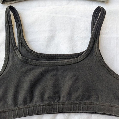 Bdtk two used sports bras size Medium, black and gray