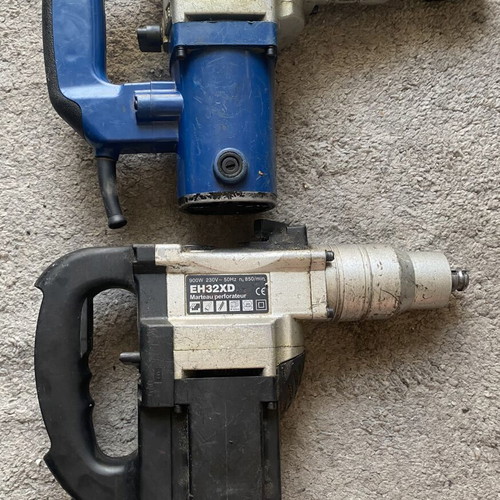 Powerplus and Techit EH32XD percussion drills used for spare parts
