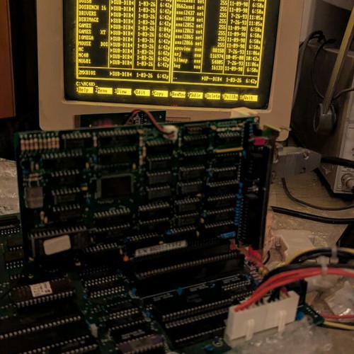 CGA Tulip Yamaha V6363 ISA 8 Bit 64kb 8088/8086 Graphics Card used