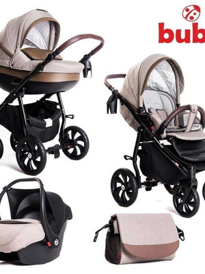 Buba Estilo 3-in-1 baby stroller used, beige